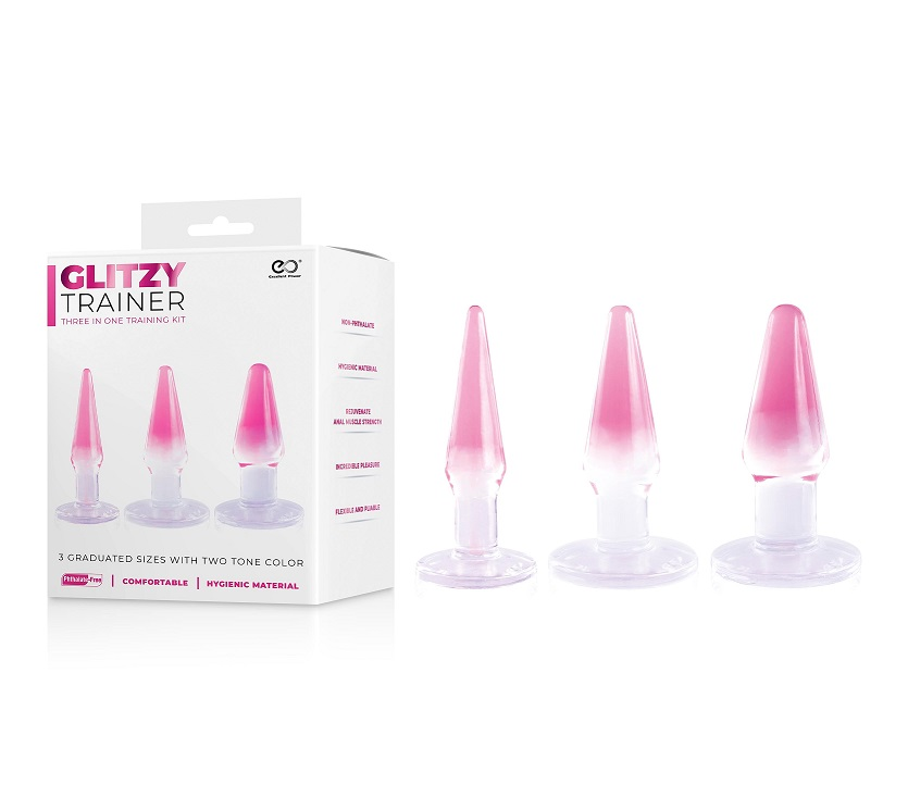 Excellent Power Glitzy Trainer 3 In 1 Dong 5 Kit - Pink