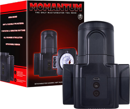 Excellent Power Momantum Rotating And Vibrating Masturbator