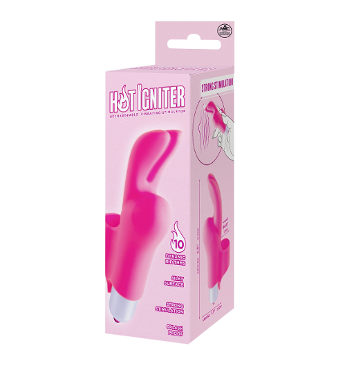 Excellent Power Hot Igniter Vibration Finger Sleeve - Pink