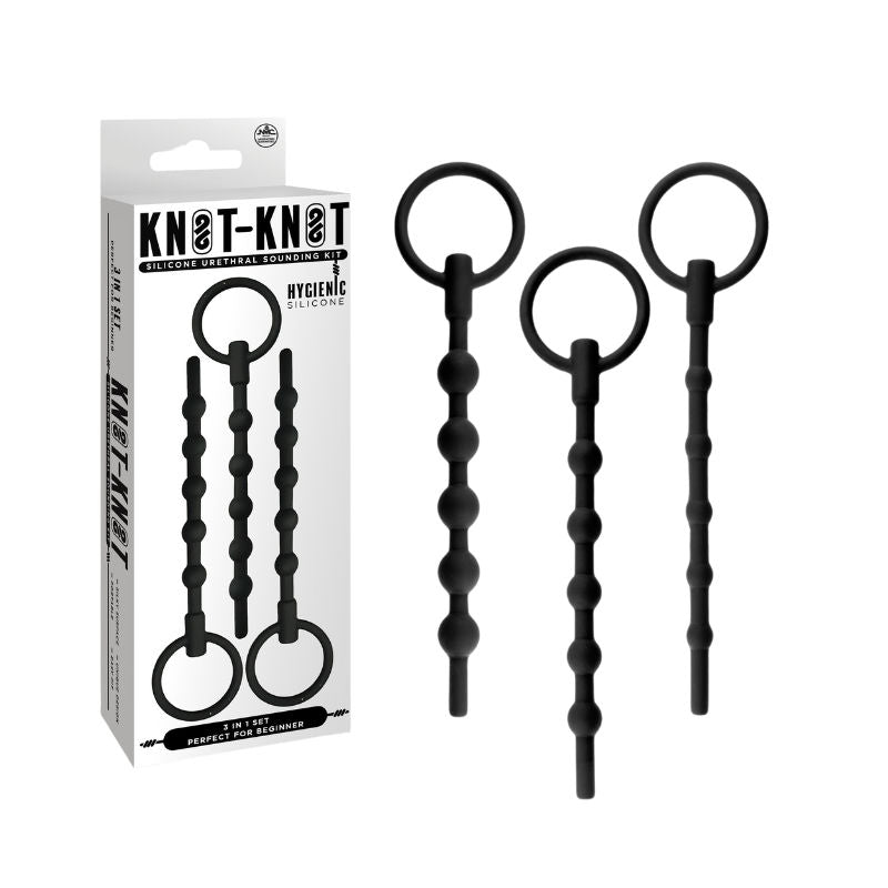 Excellent Power Knot Knot Silicone Urethral Plug Set I