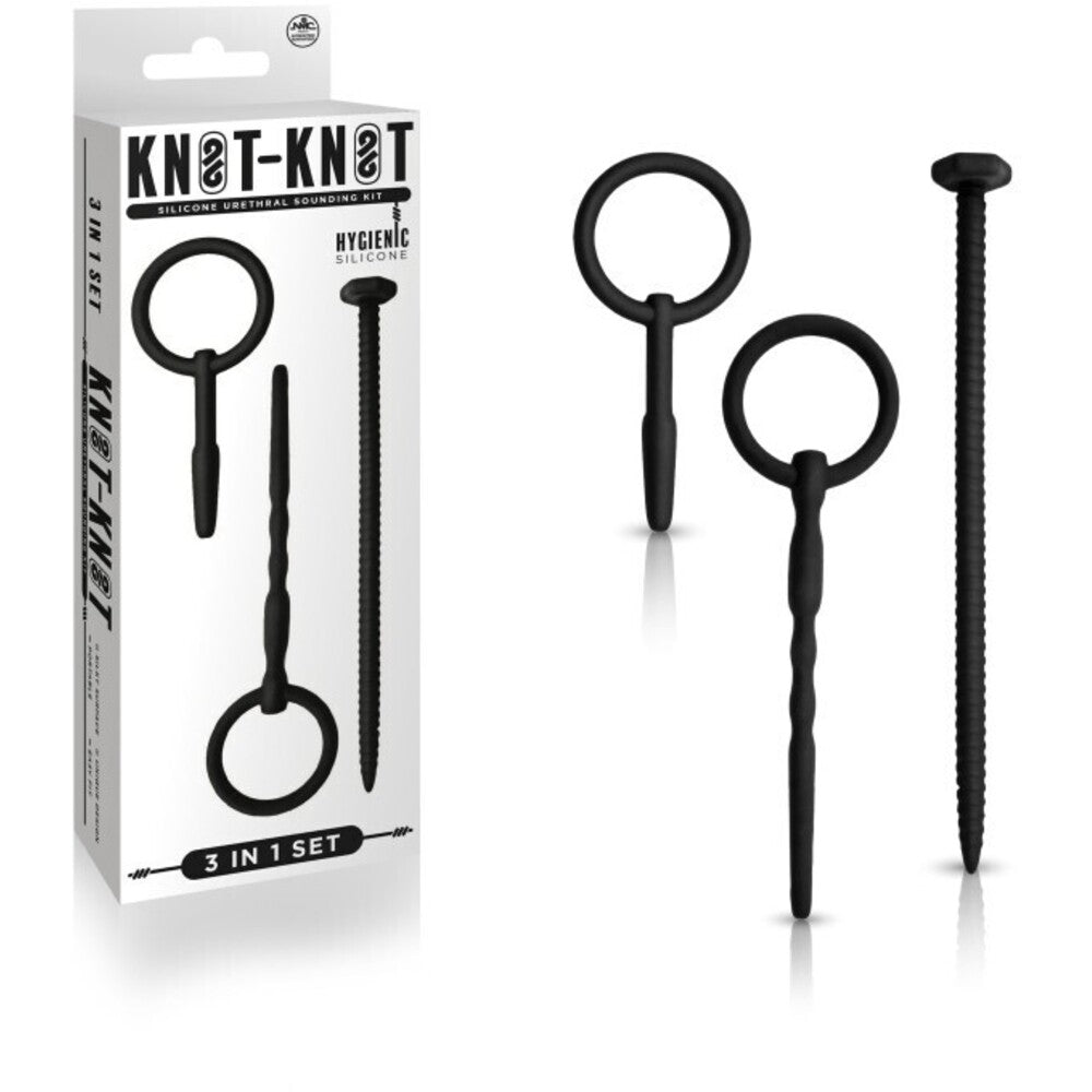 Excellent Power Knot Knot Silicone Urethral Plug Set III