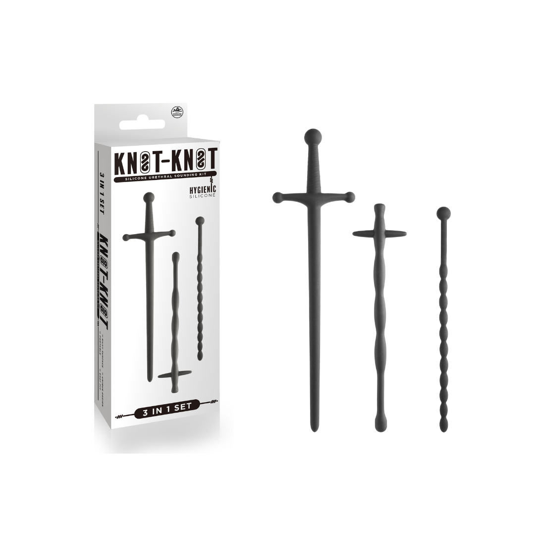 Excellent Power Knot-Knot Silicone Urethral Sounds Kit Set