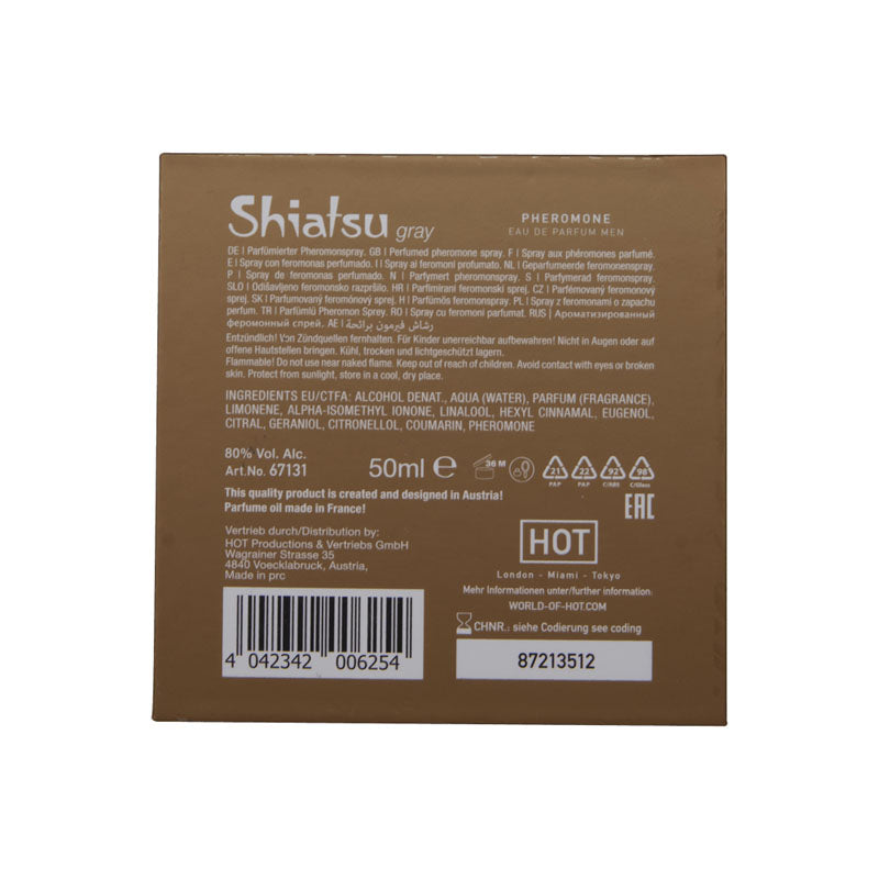 SHIATSU Pheromone Fragrance Men Grey 50ml
