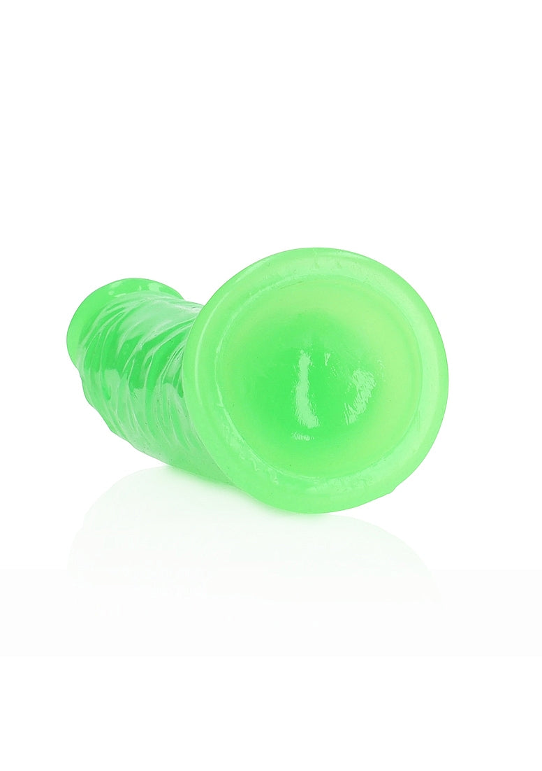 Shots Toys | REALROCK 15.5cm Slim Glow in the Dark Neon - Green (6") Dildo Dong