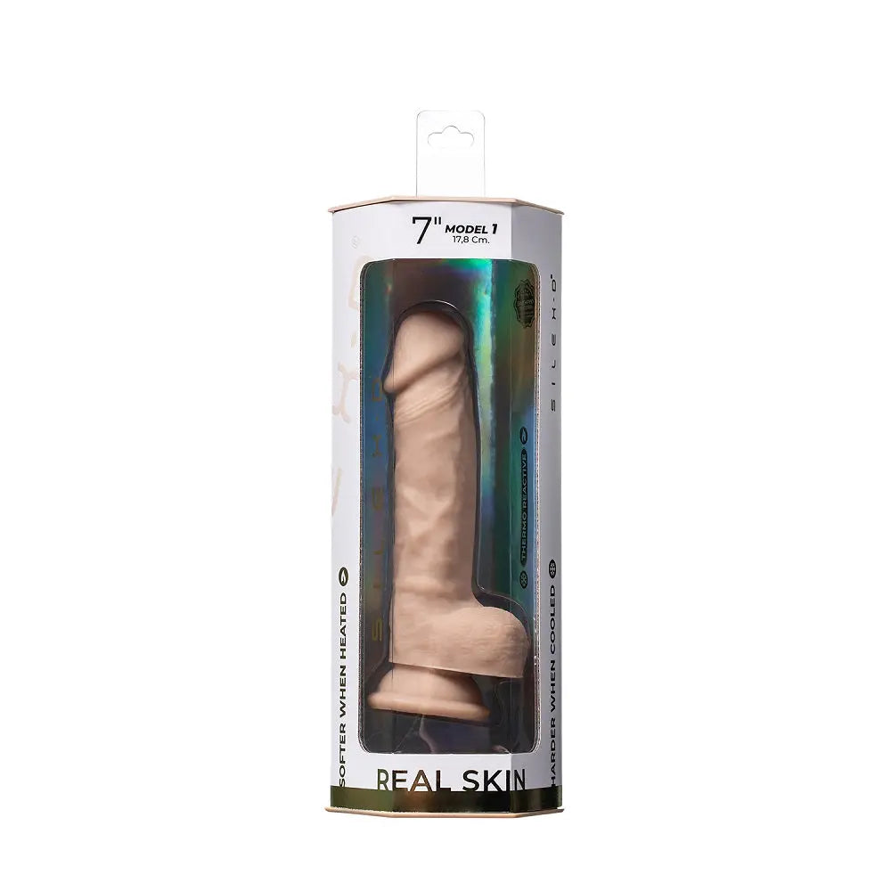 Adrien Lastic Silexd 7" Real Skin Model 1 Flesh Dildo