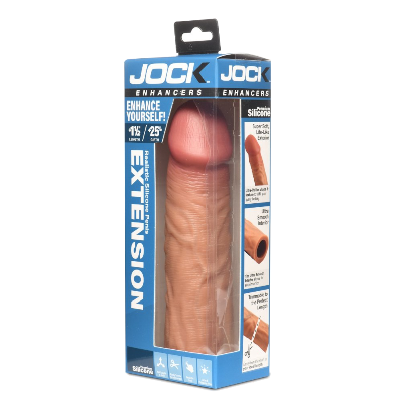 Curve Toys | JOCK Enhancers 1.5" Silicone Penis Extension Sleeve - Medium