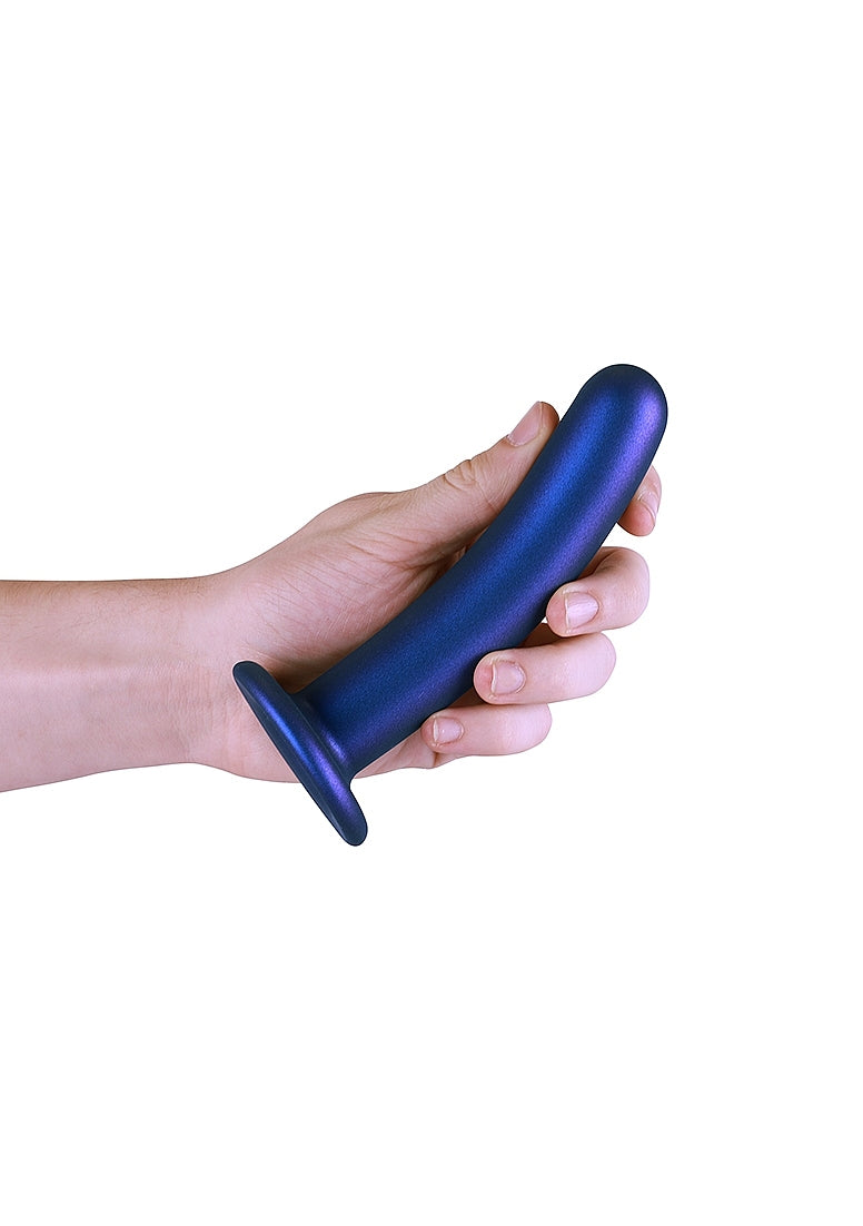 Shots Toys | OUCH! Smooth G-Spot Dildo - 6" / 14.5 cm - Metallic Blue
