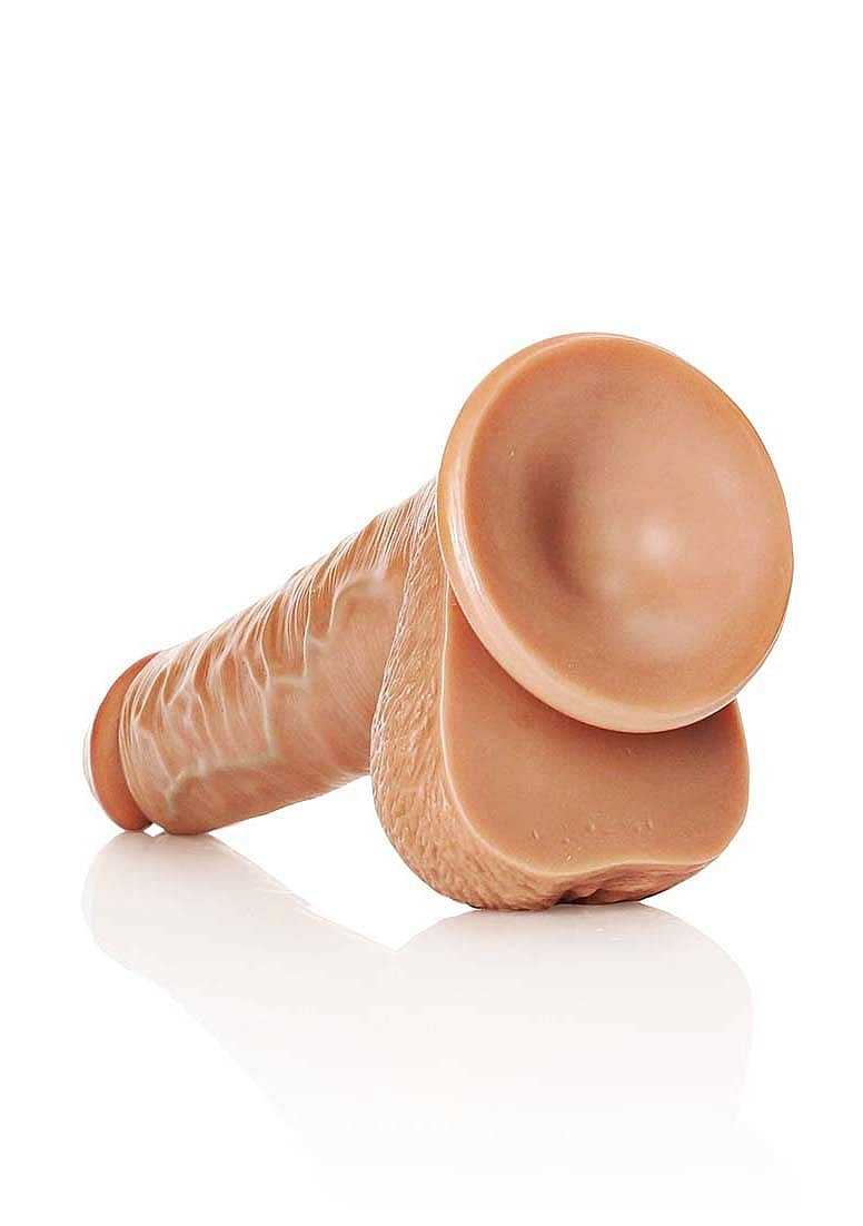 Shots Toys | REALROCK - 11" / 28cm Cock with Balls Regular Straight Dildo - Tan
