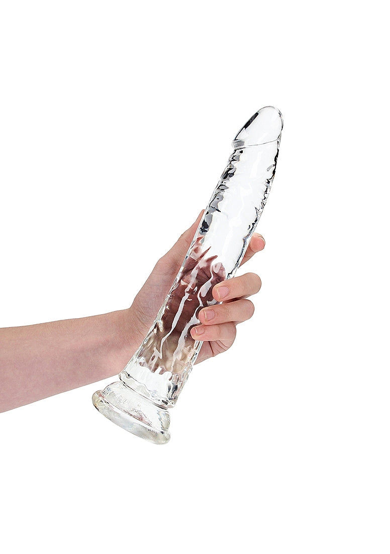 Shots Toys | REALROCK 29cm Realistic Slim Crystal Clear Dildo - Translucent (11") Dong