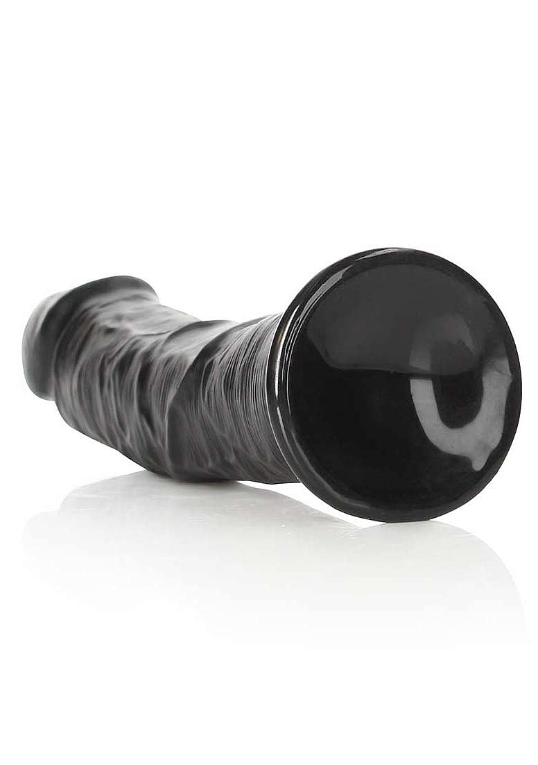Shots Toys | REALROCK Realistic Regular Curved Dildo Black 23cm (9") Dong
