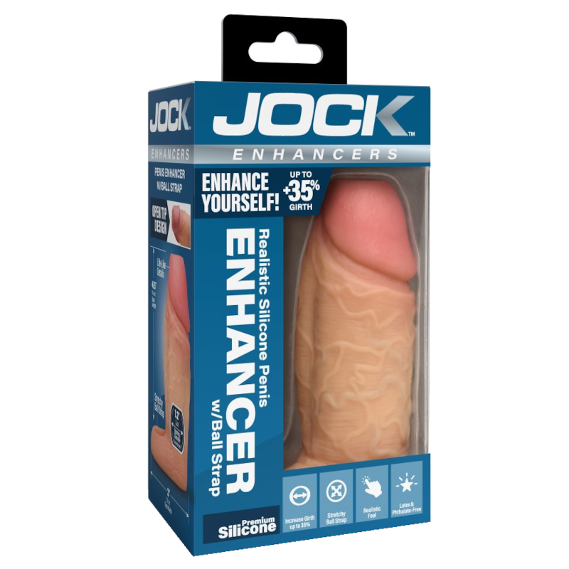 Curve Toys | JOCK Enhancers 1" Silicone Penis Extension Sleeve - Medium