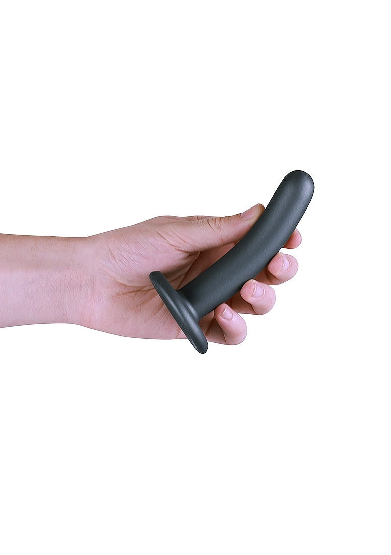 Shots Toys | OUCH! Smooth G-Spot Dildo - 5" / 12 cm - Gun Metal