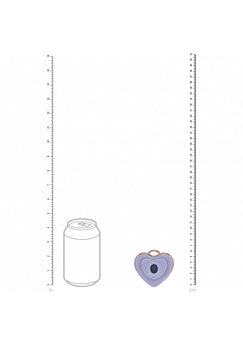 Shots Toys | LOVELINE Luvie - AirTapTech Tapping Sucking Heart Shaped Vibrator - Lavender
