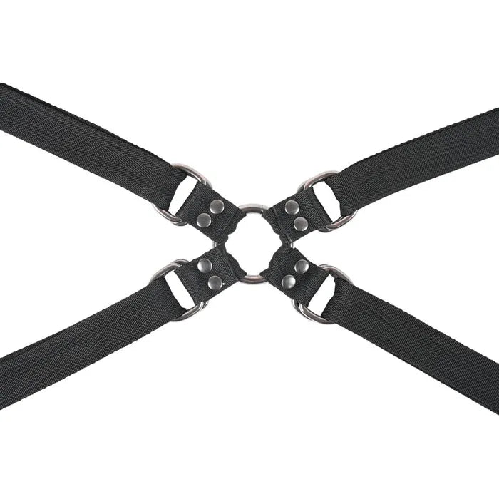 Sportsheets Velvet Noir Adjustable Hog Tie & Cuff Set