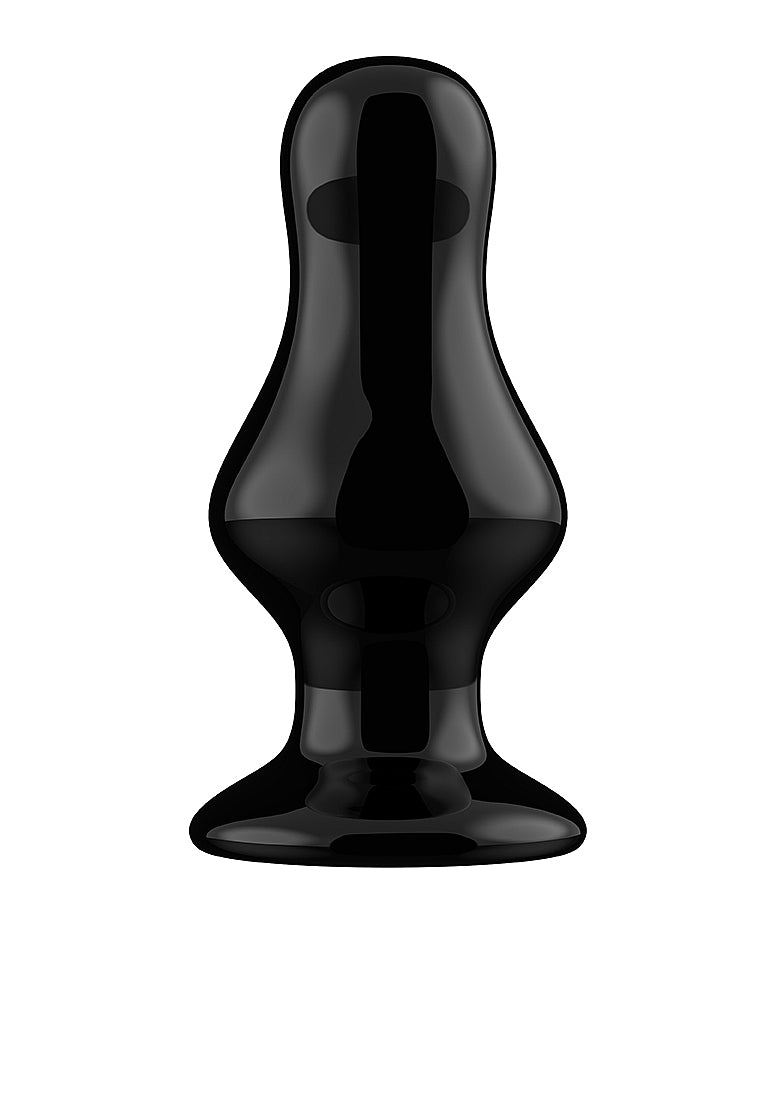 Shots Toys | Missy - Glass Vibrator With Suction Cup and Remote - Black