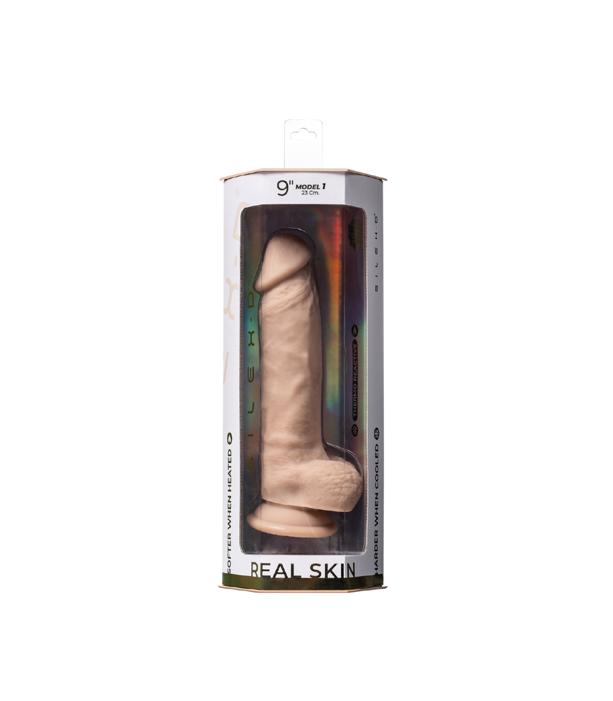Adrien Lastic Silexd 9" Real Skin Model 1 Flesh Dildo