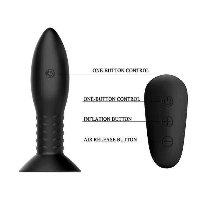 Pretty Love Mr Play Rotation Beads Anal Plug with Remote