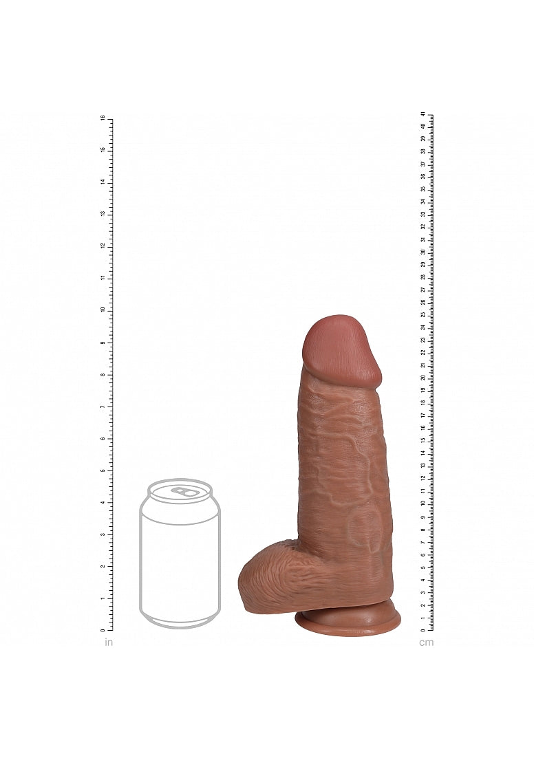 Shots Toys | REALROCK Realistic Extra Thick Dildo with Balls - 10" / 25.4cm - Tan