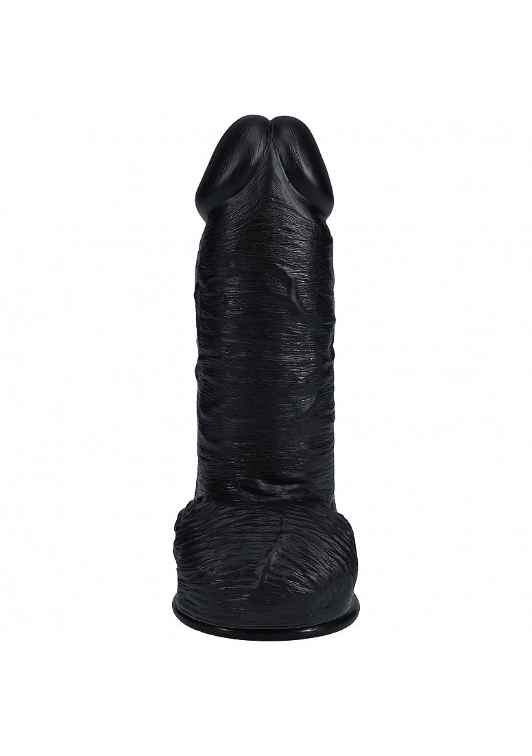 Shots Toys | REALROCK Realistic Extra Thick Dildo with Balls - 8" / 20cm - Black