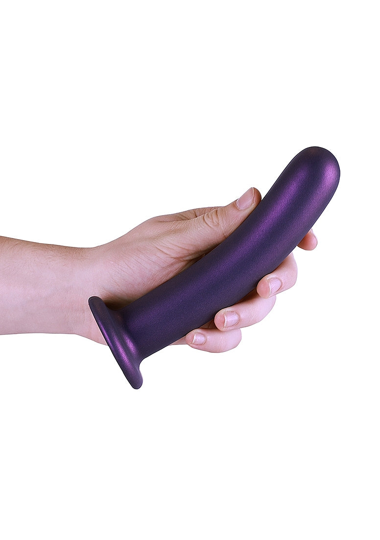 Shots Toys | OUCH! Smooth G-Spot Dildo - 7" / 17 cm - Metallic Purple