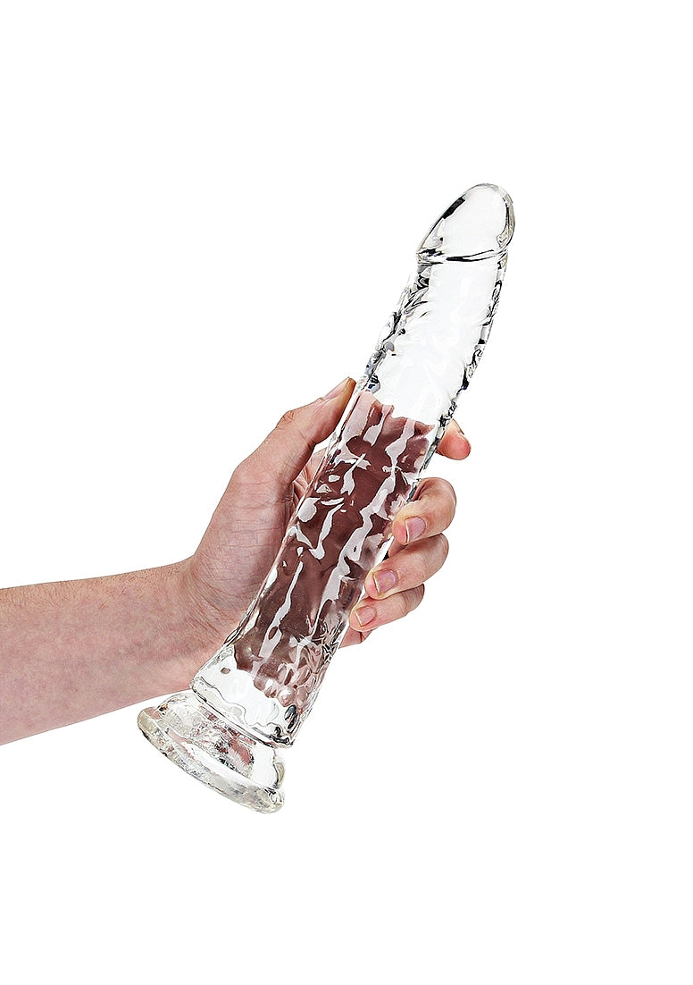 Shots Toys | REALROCK 27cm Realistic Slim Crystal Clear Dildo - Translucent (10") Dong