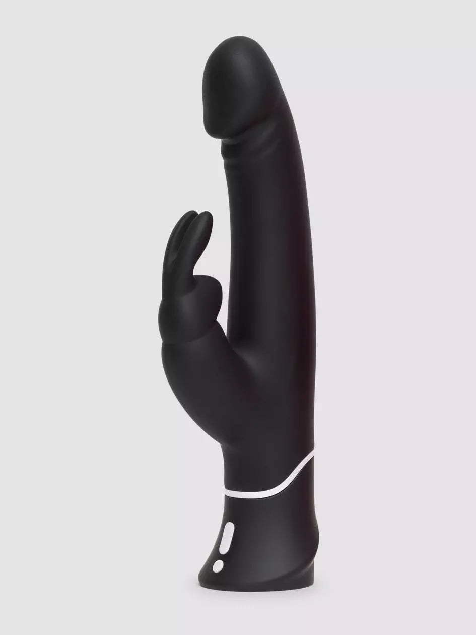 Love Honey Happy Rabbit Realistic Rechargeable Rabbit Vibrator Black