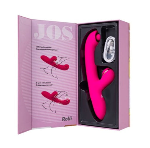 JOS Rolli Stimulating Ball Vibrator with Vacuum Clitoral Stimulator