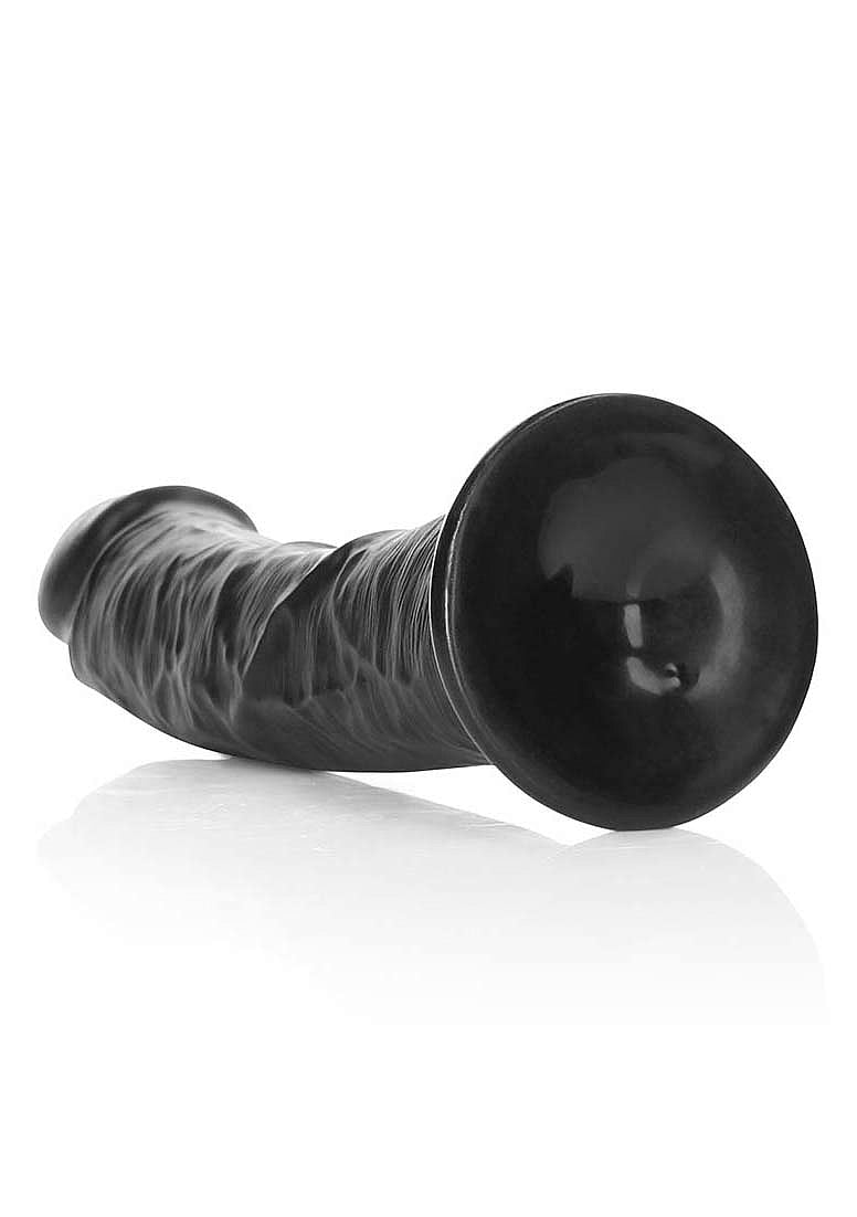 Shots Toys | REALROCK Realistic Regular Curved Dildo - Black 20cm (8") Dong