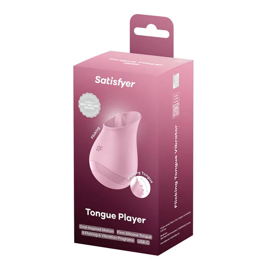 Satisfyer Tongue Player - Pink Flicking Clitoral Stimulator Vibrator