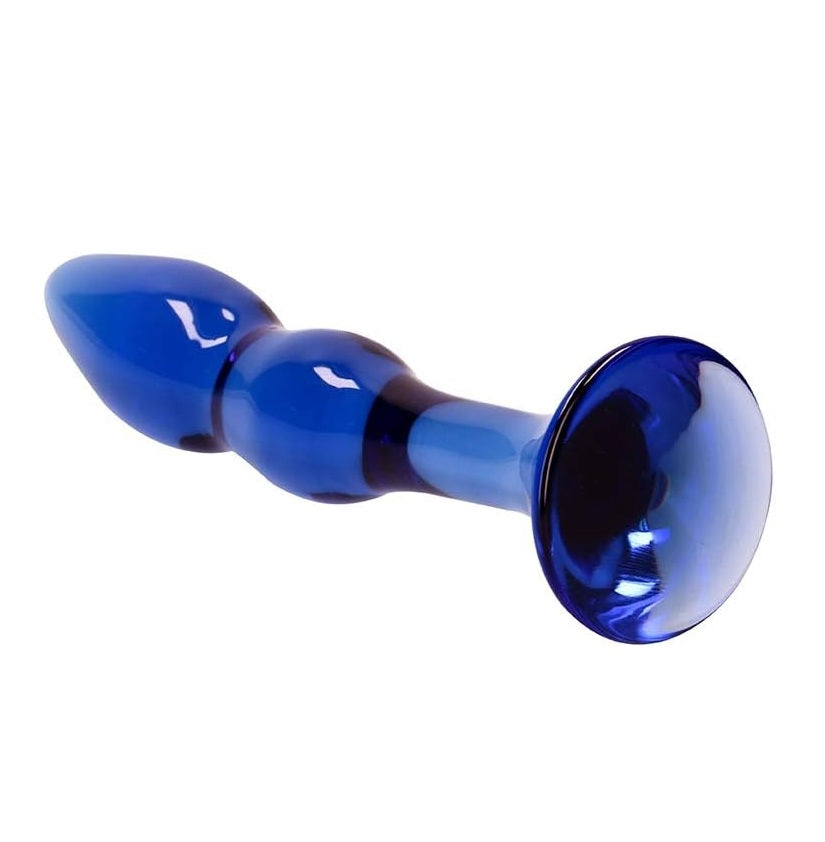 Shots Toys | Chrystalino Gallant Glass Anal Dildo - Blue