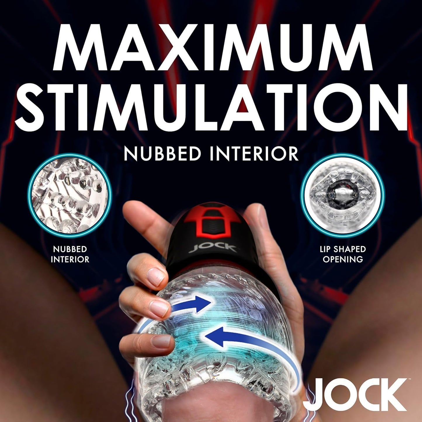 Curve Toys | JOCK Spinning & Vibrating Masturbator