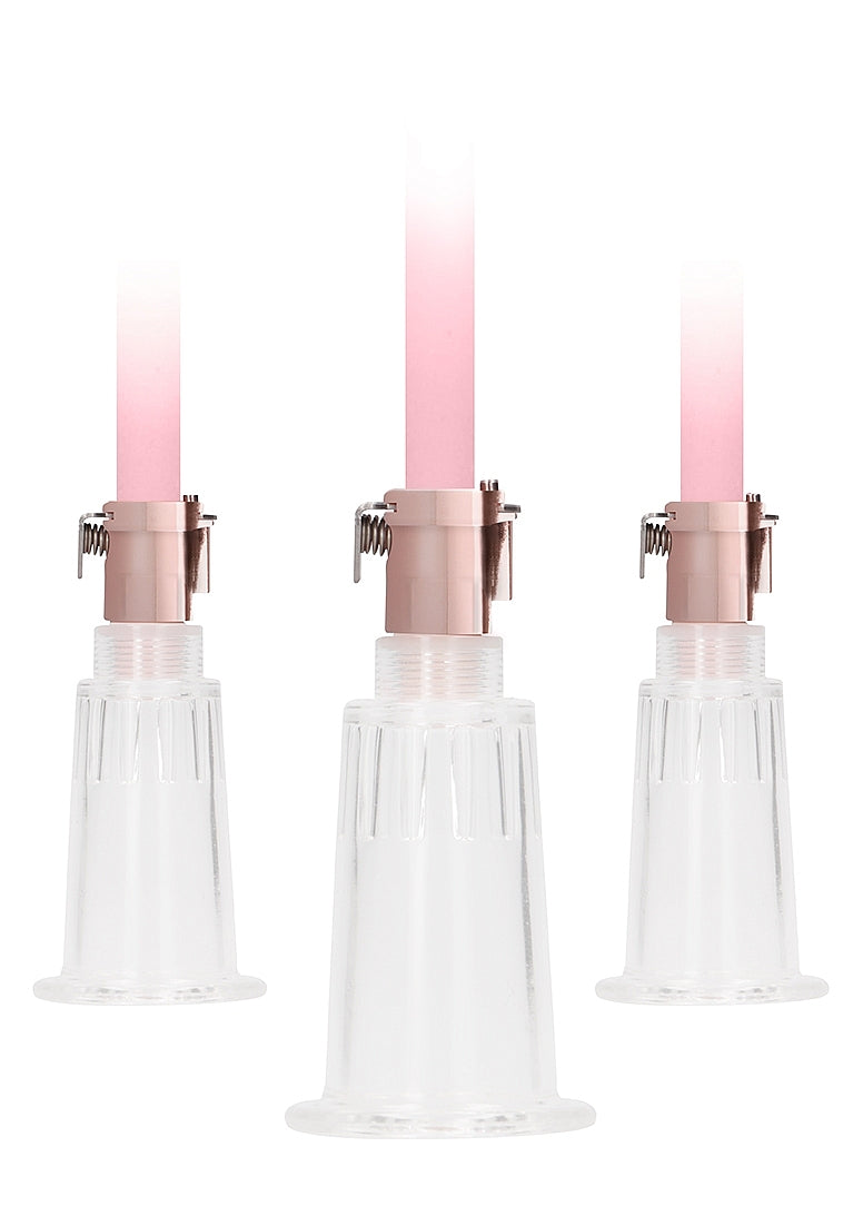 Shots Toys | PUMPED Automatic Rechargeable Clitoral and Nipple Pump Set Pink Medium