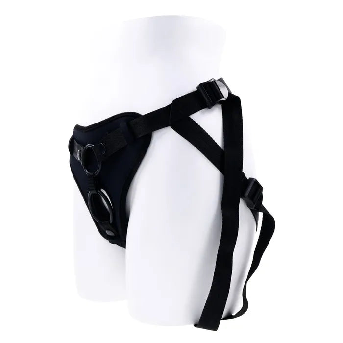 Sportsheets Dual Desires Strap On - Black Adjustable Strap-On Harness (No Probe Included)