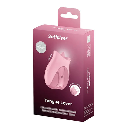 Satisfyer Tongue Lover - Pink Flicking Clitoral Stimulator Vibrator