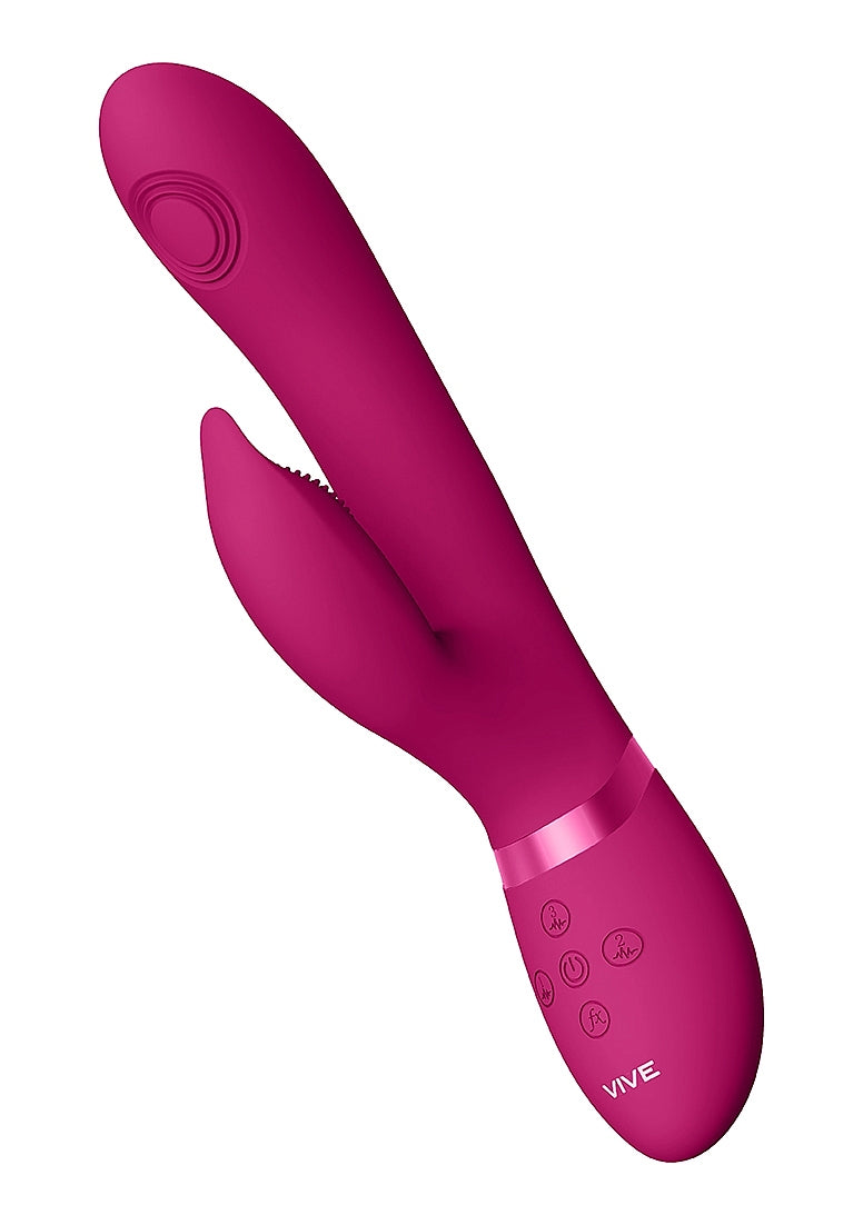 Shots Toys | VIVE Aimi Pulse-Wave & Vibrating G-Spot Rabbit Vibrator Pink
