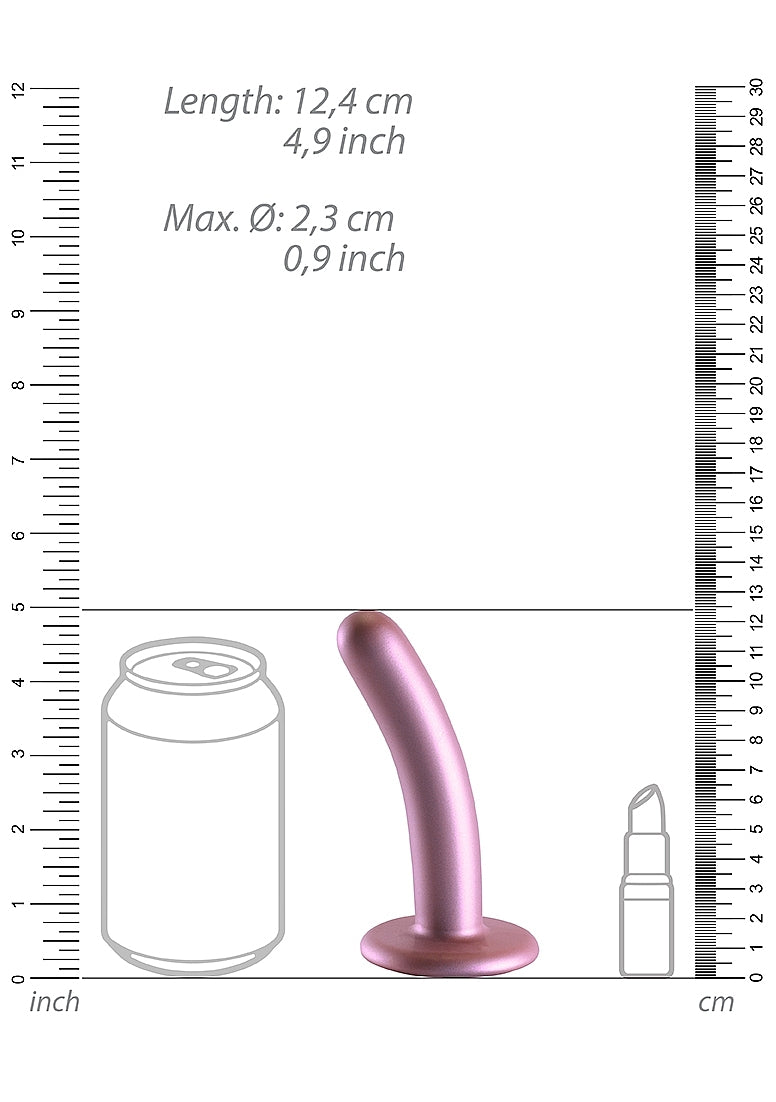 Shots Toys | OUCH! Smooth G-Spot Dildo - 5" / 12 cm - Rose Gold