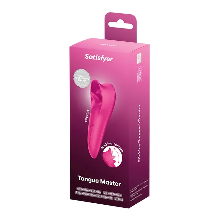 Satisfyer Tongue Master - Pink Flicking Clitoral Stimulator Vibrator