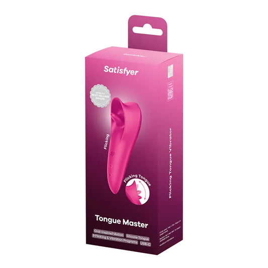 Satisfyer Tongue Master - Pink Flicking Clitoral Stimulator Vibrator
