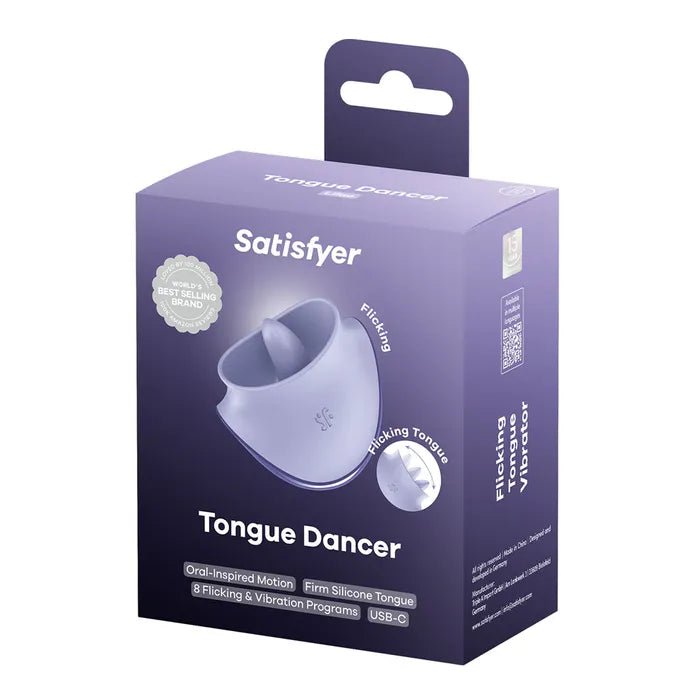 Satisfyer Tongue Dancer - Purple Flicking Clitoral Stimulator Vibrator