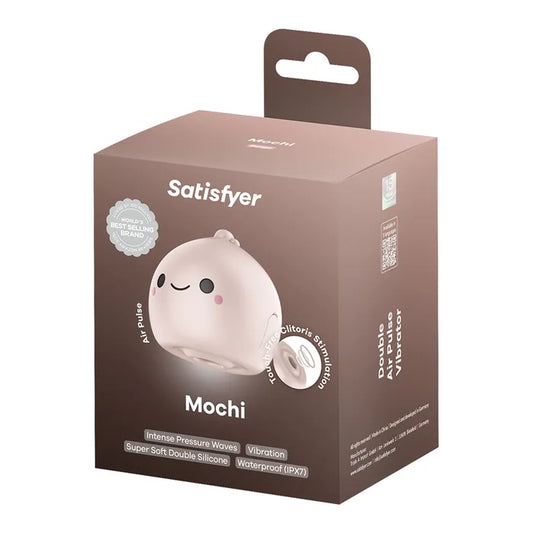 Satisfyer Mochi - Beige Air Pulse Clitoral Stimulator Vibrator