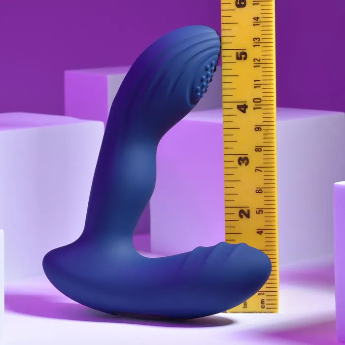 Playboy Pleasure PLEASURE PLEASER Blue Vibrating Prostate Massager Wireless Remote
