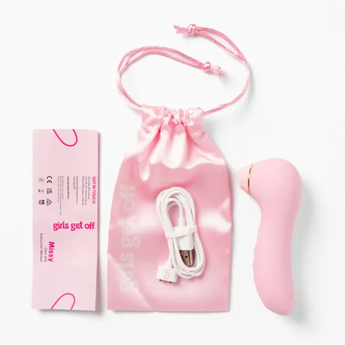 Girls Get Off - Missy Pink Air Pulse Clitoral Stimulator