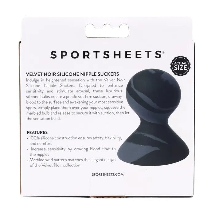 Sportsheets Velvet Noir Silicone Nipple Suckers