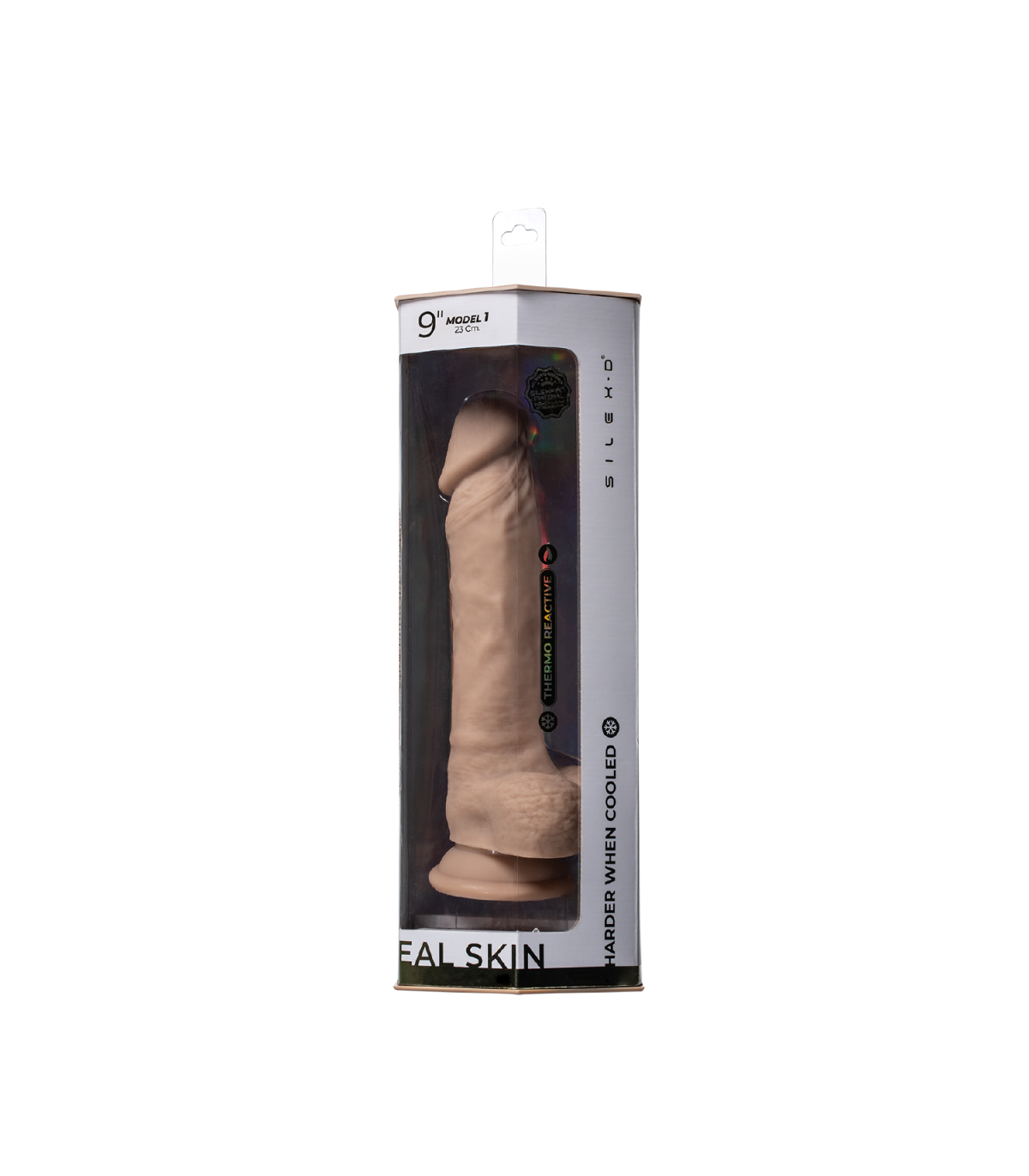 Adrien Lastic Silexd 9" Real Skin Model 1 Flesh Dildo