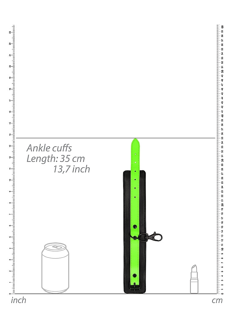 Shots Toys | OUCH! Hand & Ankle Cuffs with Hogtie - Glow in the Dark