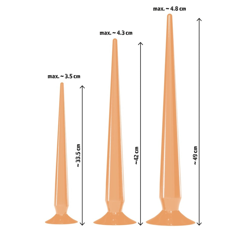 Orion | You2Toys Super Long Flexible Butt Plug Set Flesh