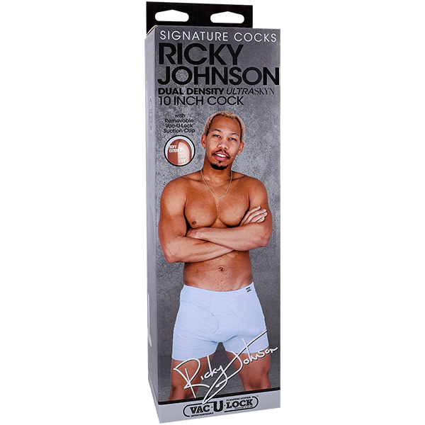 Doc Johnson Signature Cocks - Ricky Johnson - 10" ULTRASKYN Cock Vac-U-Lock Suction Cup Dildo