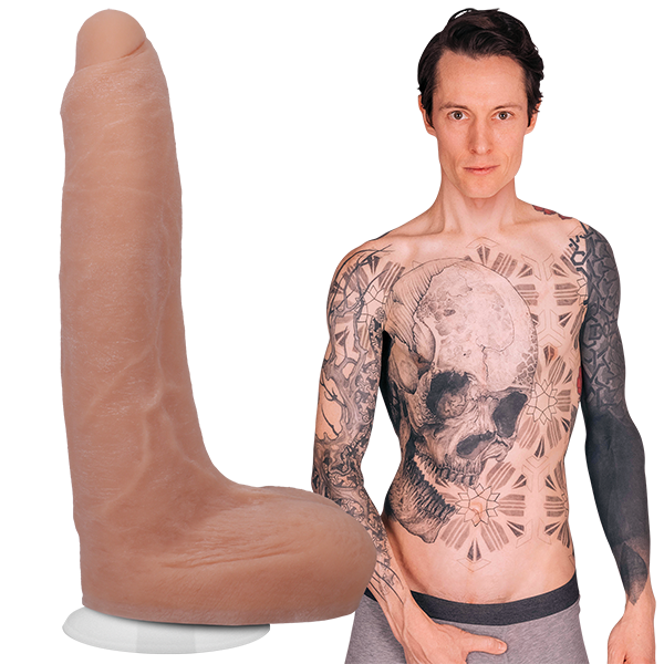 Doc Johnson Signature Cocks - Owen Gray 9" ULTRASKYN Cock Vac-U-Lock Suction Cup Dildo