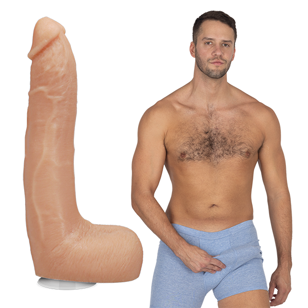 Doc Johnson Signature Cocks - Dan Damage - 10" ULTRASKYN Cock Vac-U-Lock Suction Cup Dildo