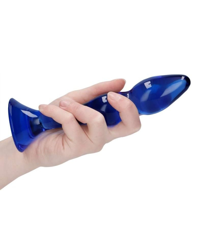 Shots Toys | Chrystalino Gallant Glass Anal Dildo - Blue